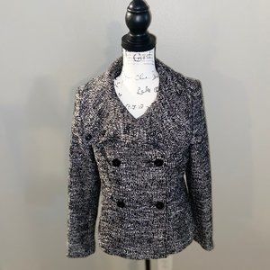 H&M double button tweed blazer jacket